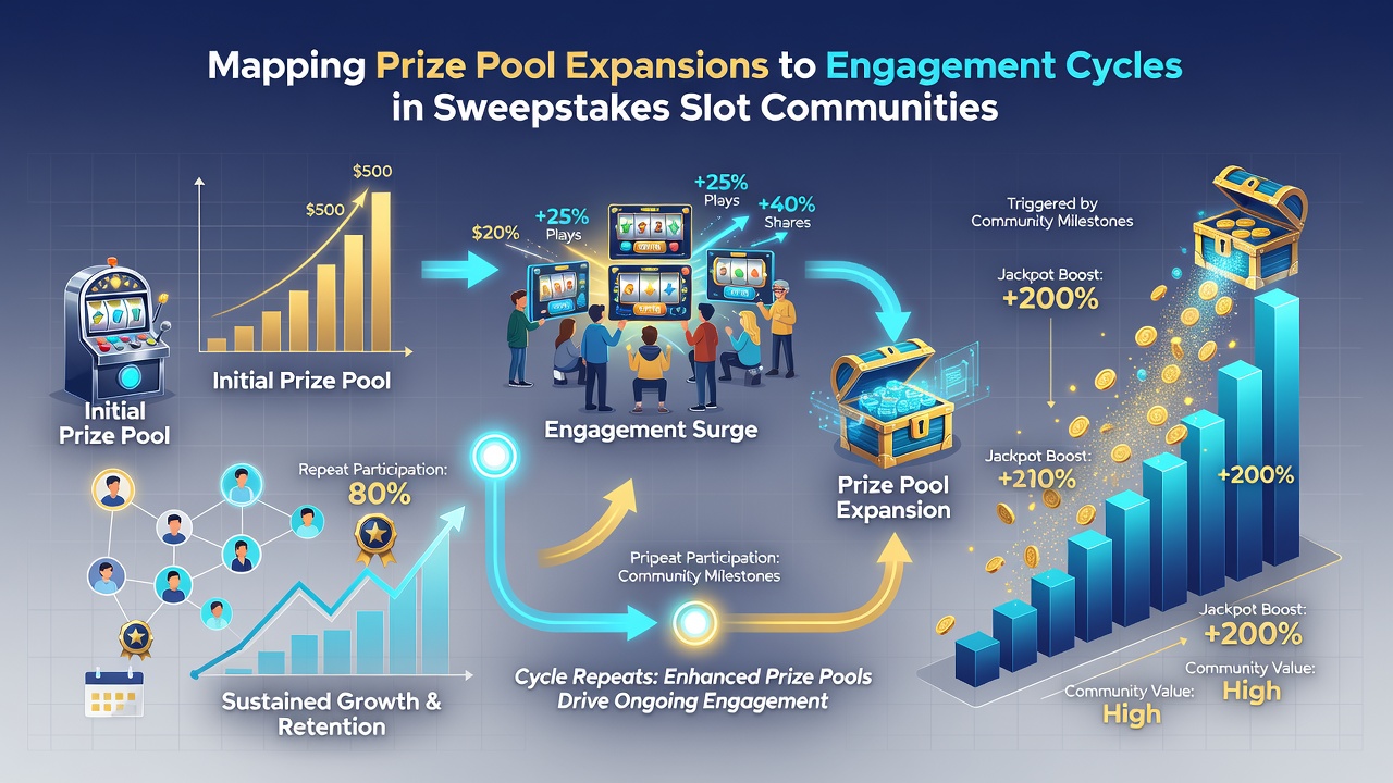 Chart illustrating correlation between daily active users and prize pool size increases over a six-month period